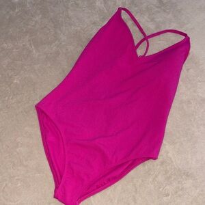Shade & Shore Vibrant Pink One Piece Swimsuit